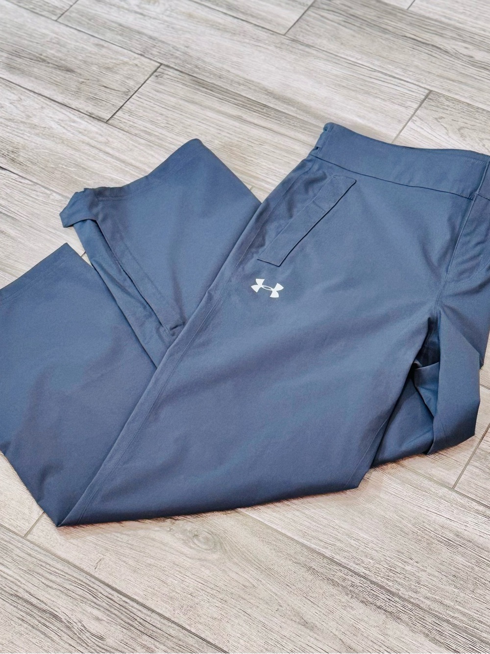 Under Armour Storm Waterproof Rain Pants GRAPHITE GRAY Loose Men Size Large NWOT